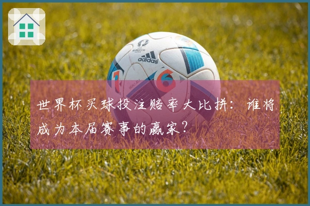 世界杯买球投注赔率大比拼：谁将成为本届赛事的赢家？